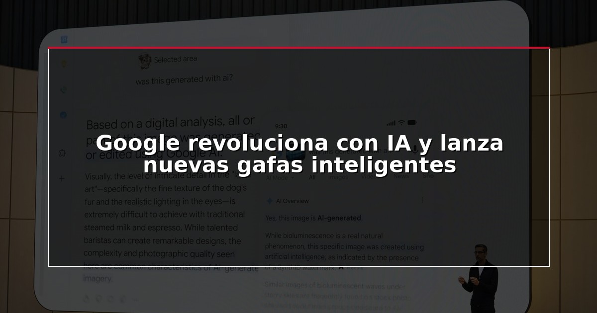 Google revoluciona con IA y lanza nuevas gafas inteligentes