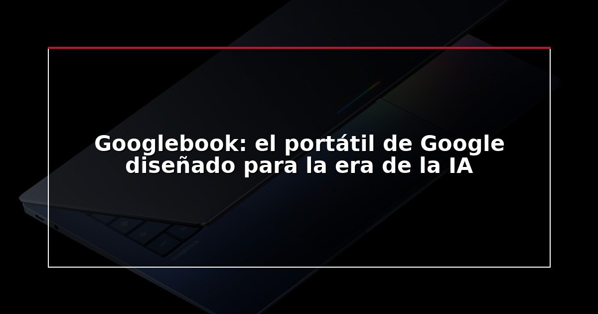 Googlebook: el portátil de Google diseñado para la era de la IA