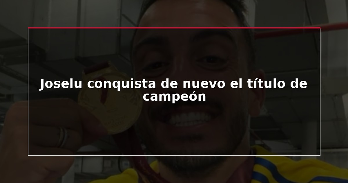 Joselu conquista de nuevo el título de campeón