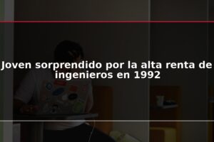 Joven sorprendido por la alta renta de ingenieros en 1992