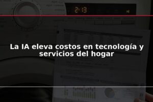 La IA eleva costos en tecnología y servicios del hogar