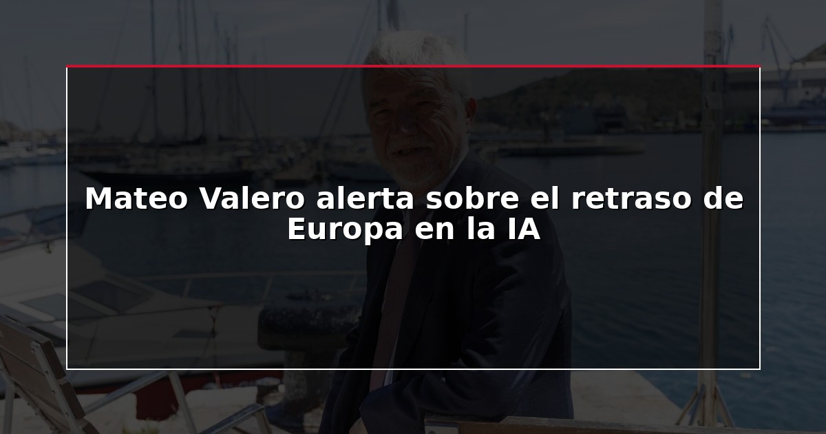 Mateo Valero alerta sobre el retraso de Europa en la IA
