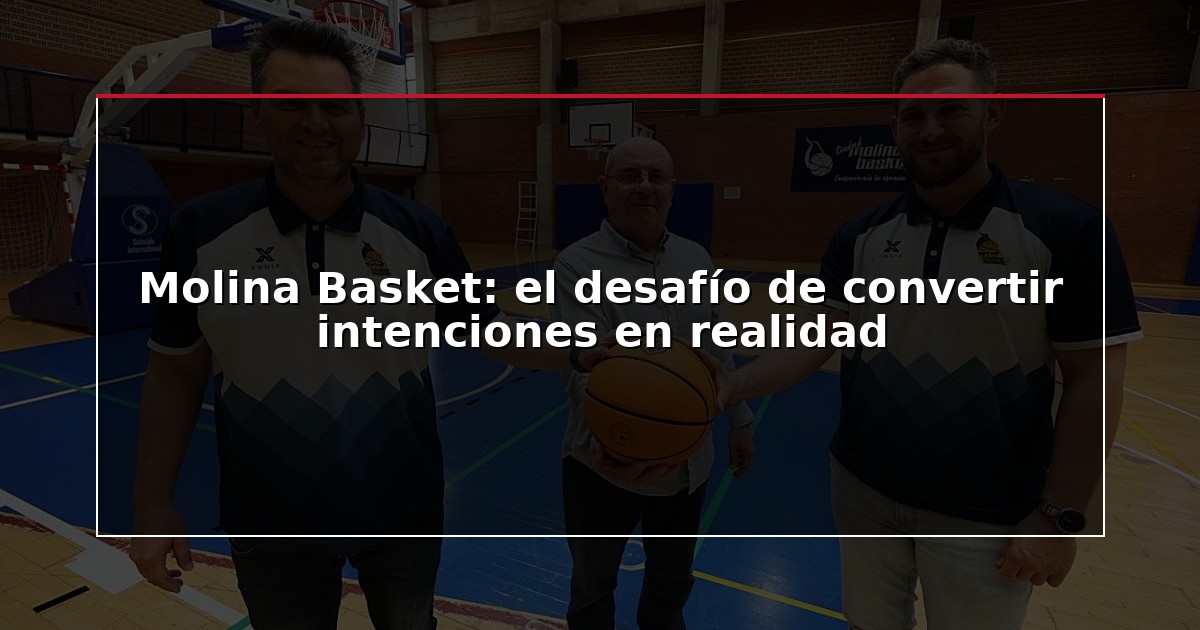 Molina Basket: el desafío de convertir intenciones en realidad