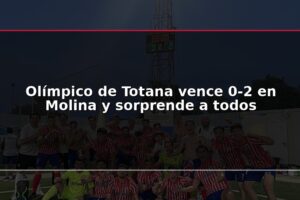 Olímpico de Totana vence 0-2 en Molina y sorprende a todos