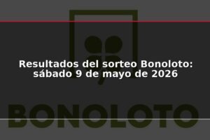 Resultados del sorteo Bonoloto: sábado 9 de mayo de 2026