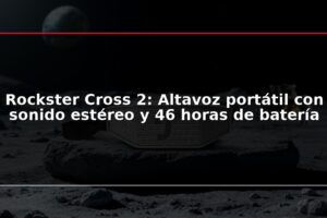 Rockster Cross 2: Altavoz portátil con sonido estéreo y 46 horas de batería