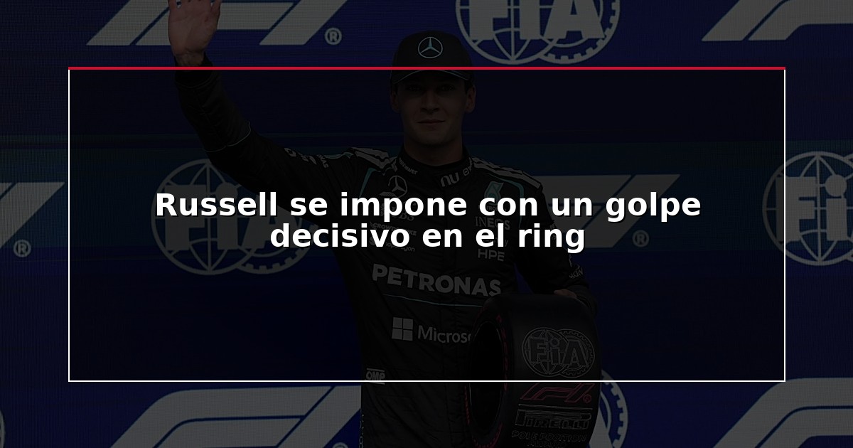 Russell se impone con un golpe decisivo en el ring