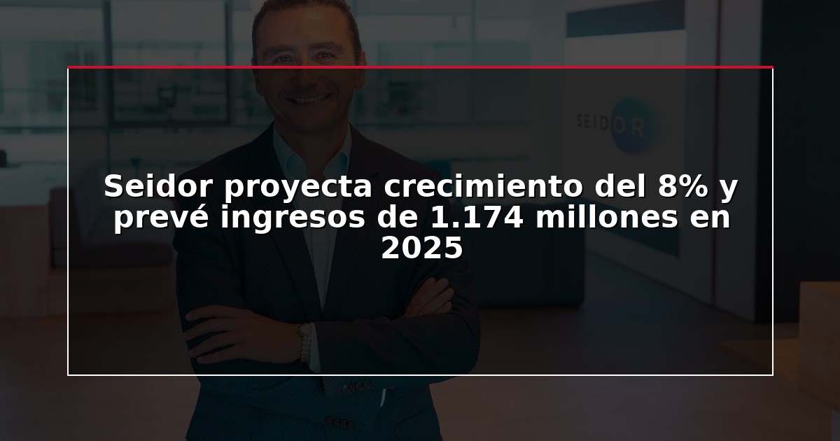 Seidor proyecta crecimiento del 8% y prevé ingresos de 1.174 millones en 2025