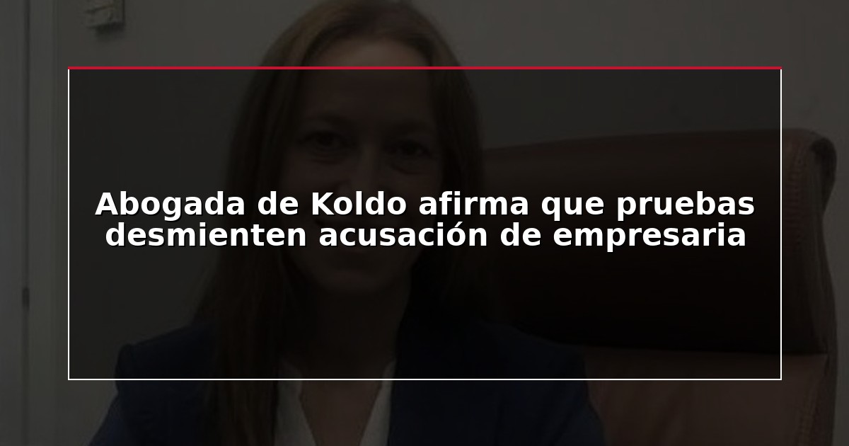 Abogada de Koldo afirma que pruebas desmienten acusación de empresaria