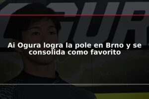 Ai Ogura logra la pole en Brno y se consolida como favorito