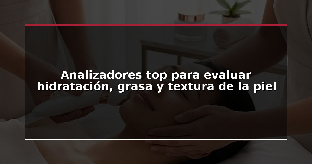 Analizadores top para evaluar hidratación, grasa y textura de la piel