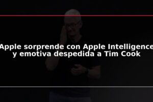 Apple sorprende con Apple Intelligence y emotiva despedida a Tim Cook