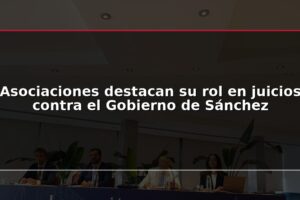 Asociaciones destacan su rol en juicios contra el Gobierno de Sánchez