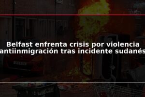 Belfast enfrenta crisis por violencia antiinmigración tras incidente sudanés