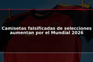 Camisetas falsificadas de selecciones aumentan por el Mundial 2026