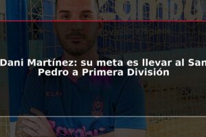 Dani Martínez: su meta es llevar al San Pedro a Primera División