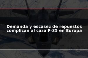 Demanda y escasez de repuestos complican al caza F-35 en Europa