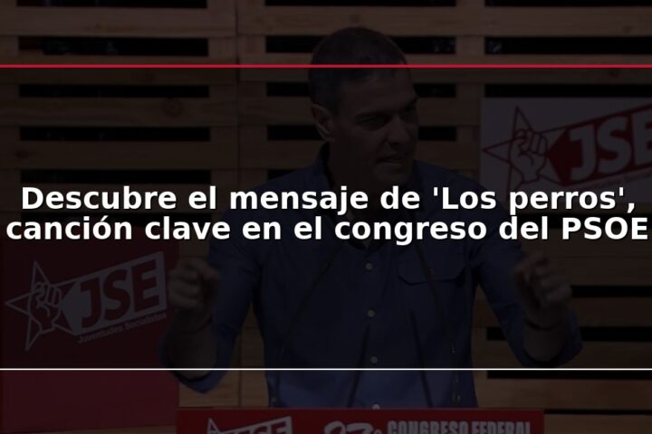 Descubre el mensaje de ‘Los perros’, canción clave en el congreso del PSOE