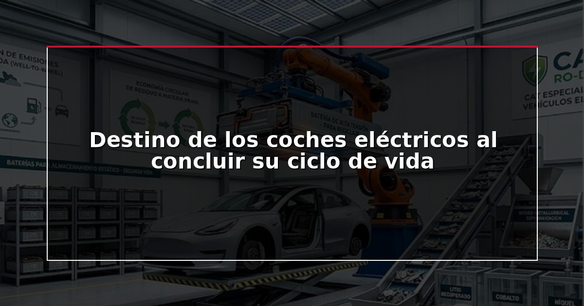 Destino de los coches eléctricos al concluir su ciclo de vida