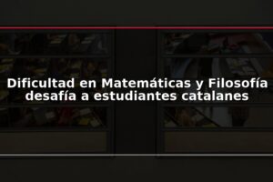 Dificultad en Matemáticas y Filosofía desafía a estudiantes catalanes