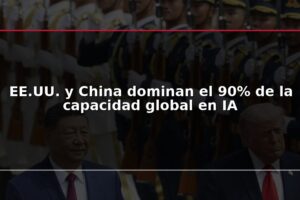 EE.UU. y China dominan el 90% de la capacidad global en IA