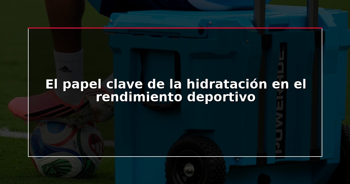 El papel clave de la hidratación en el rendimiento deportivo