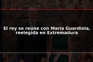 El rey se reúne con María Guardiola, reelegida en Extremadura
