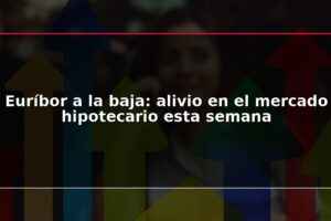 Euríbor a la baja: alivio en el mercado hipotecario esta semana