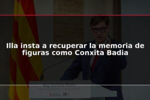Illa insta a recuperar la memoria de figuras como Conxita Badia