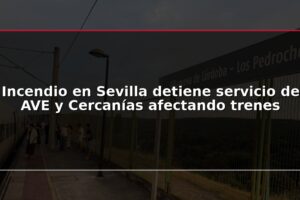 Incendio en Sevilla detiene servicio de AVE y Cercanías afectando trenes