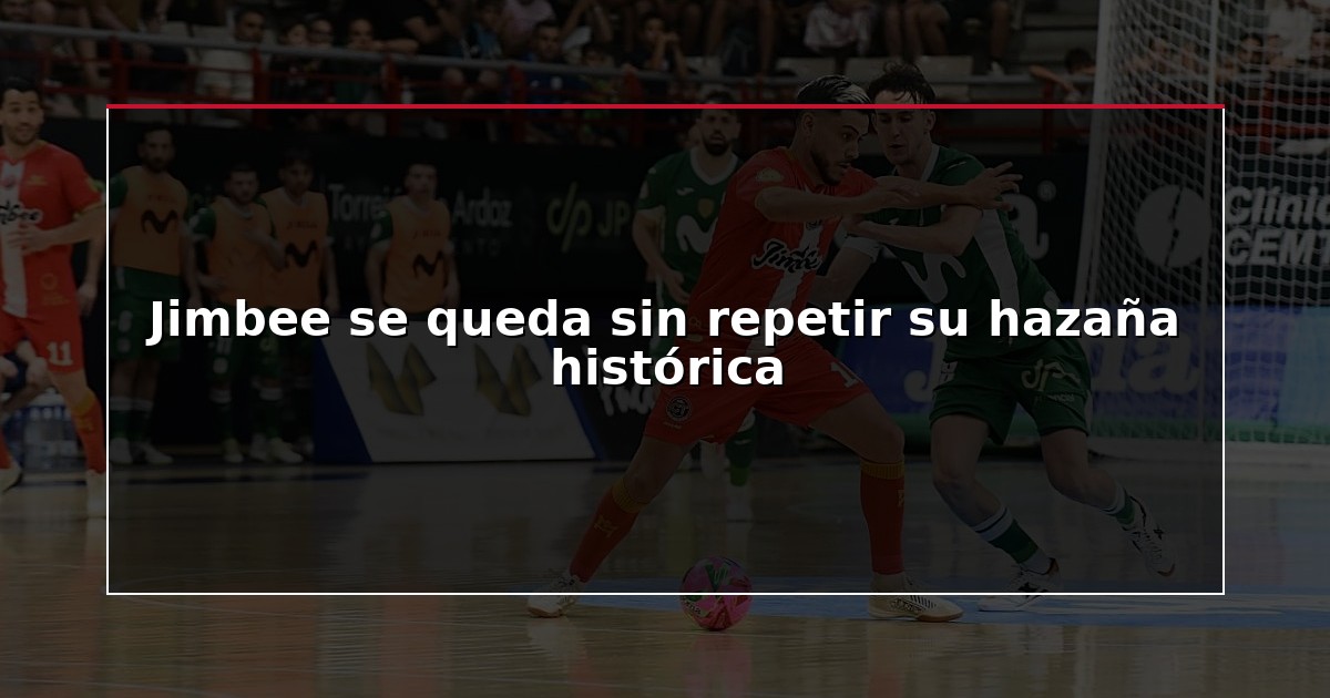 Jimbee se queda sin repetir su hazaña histórica