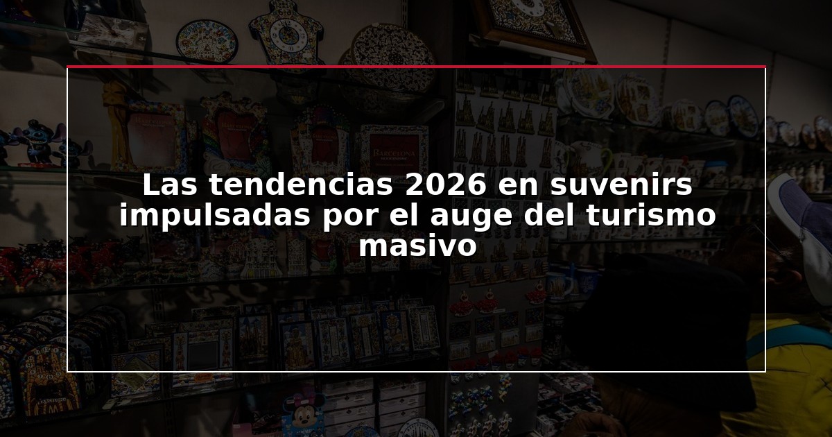 Las tendencias 2026 en suvenirs impulsadas por el auge del turismo masivo