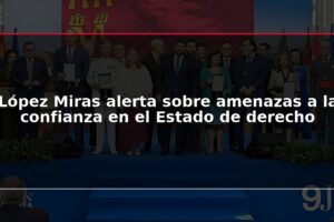 López Miras alerta sobre amenazas a la confianza en el Estado de derecho