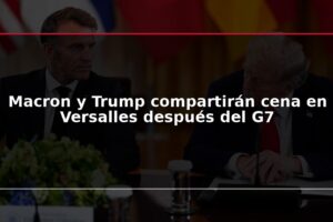 Macron y Trump compartirán cena en Versalles después del G7