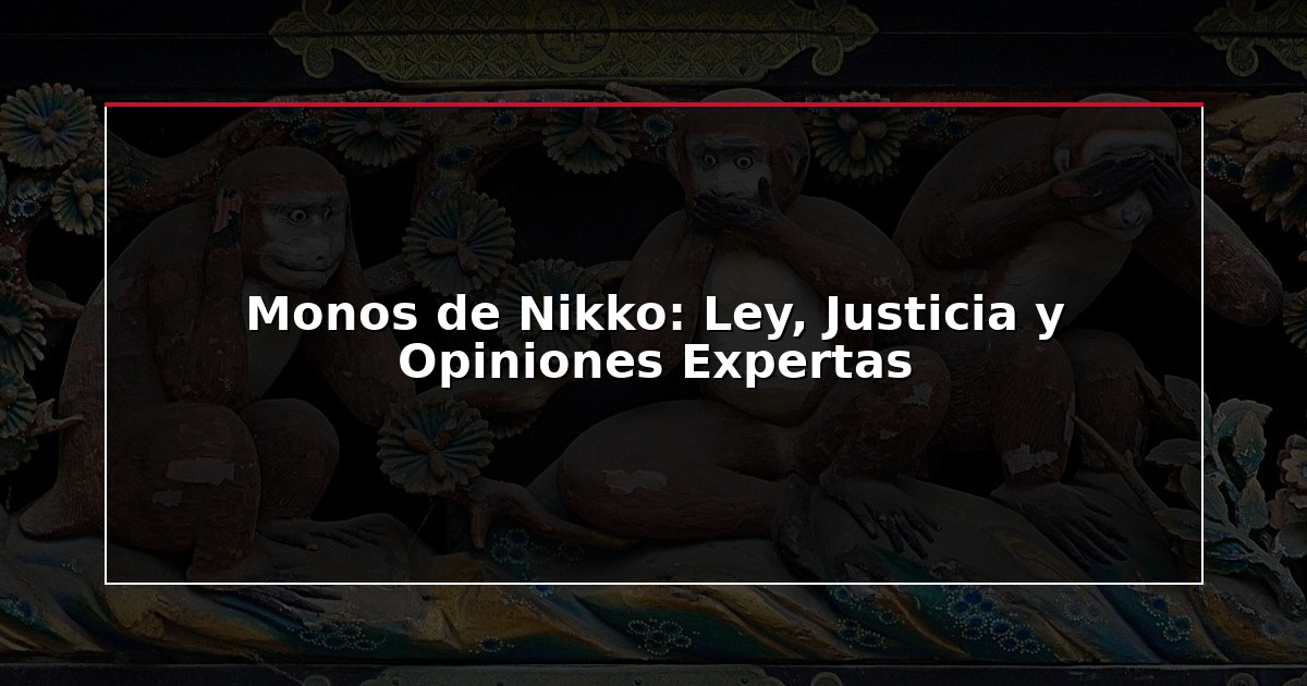 Monos de Nikko: Ley, Justicia y Opiniones Expertas
