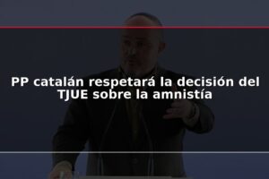 PP catalán respetará la decisión del TJUE sobre la amnistía