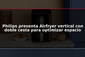 Philips presenta Airfryer vertical con doble cesta para optimizar espacio