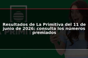 Resultados de La Primitiva del 11 de junio de 2026: consulta los números premiados