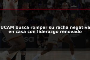 UCAM busca romper su racha negativa en casa con liderazgo renovado