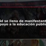 Madrid se llena de manifestantes en apoyo a la educación pública