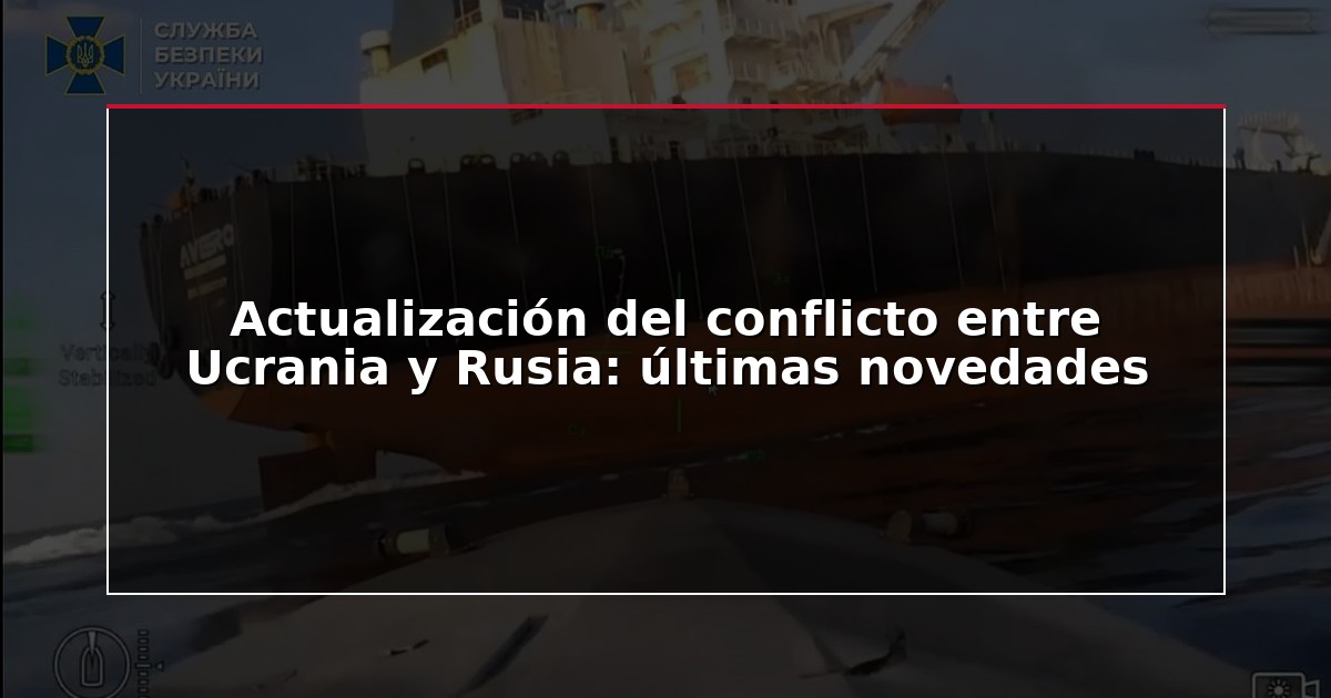 Actualización del conflicto entre Ucrania y Rusia: últimas novedades