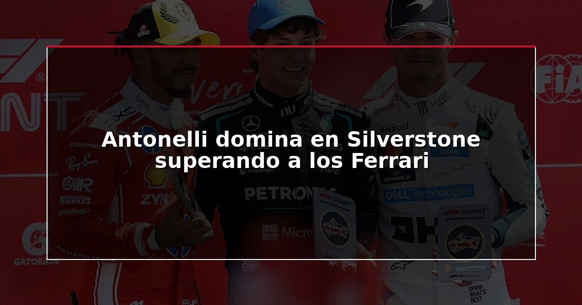 Antonelli domina en Silverstone superando a los Ferrari