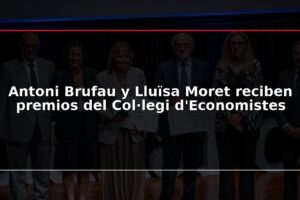 Antoni Brufau y Lluïsa Moret reciben premios del Col·legi d'Economistes