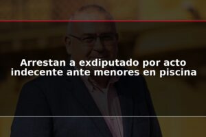 Arrestan a exdiputado por acto indecente ante menores en piscina