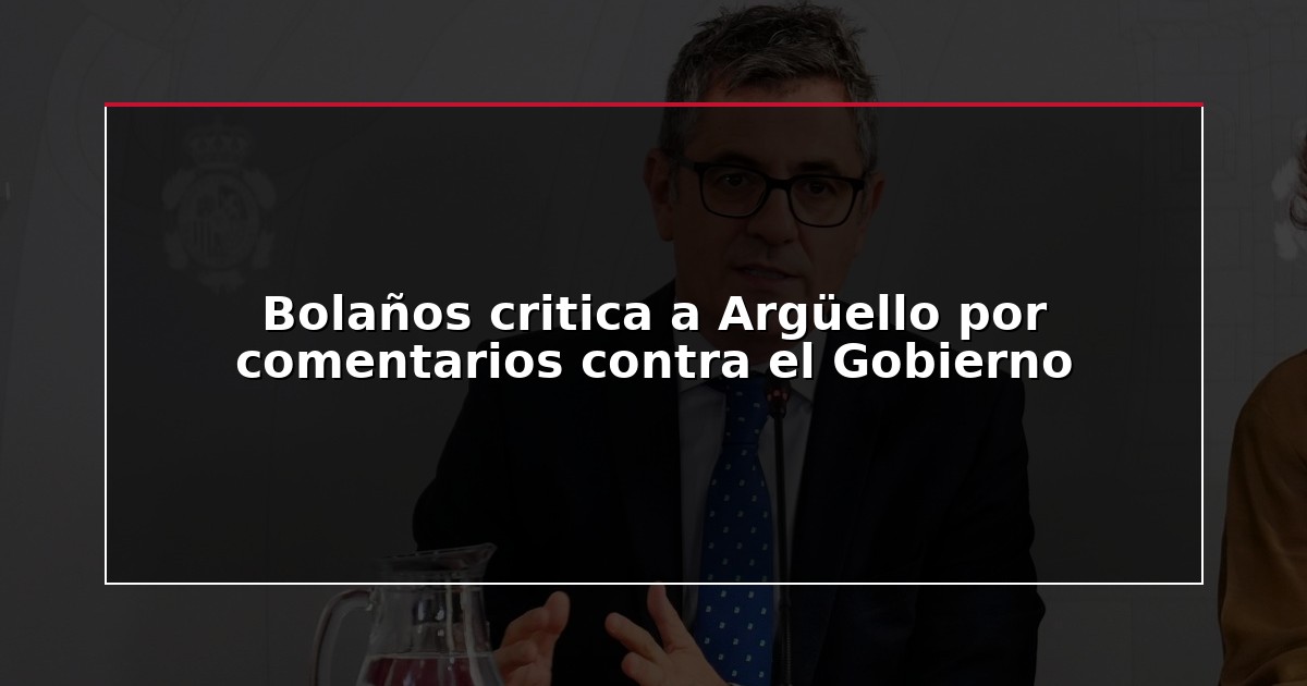 Bolaños critica a Argüello por comentarios contra el Gobierno