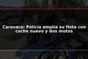 Caravaca: Policía amplía su flota con coche nuevo y dos motos