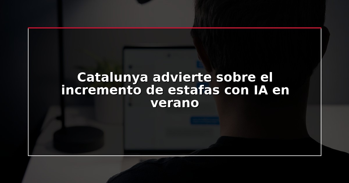 Catalunya advierte sobre el incremento de estafas con IA en verano