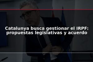 Catalunya busca gestionar el IRPF: propuestas legislativas y acuerdo