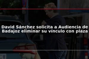 David Sánchez solicita a Audiencia de Badajoz eliminar su vínculo con plaza
