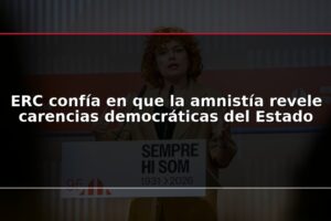 ERC confía en que la amnistía revele carencias democráticas del Estado